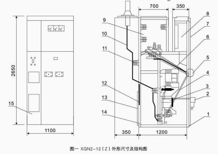 高压环网柜结构图